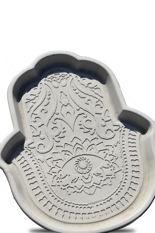 Hamsa Concrete Dish
